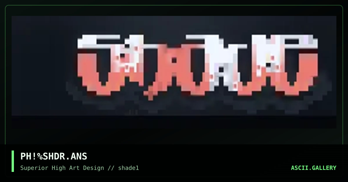 pHLARE: Red Shade Logo, by phlare, 1996