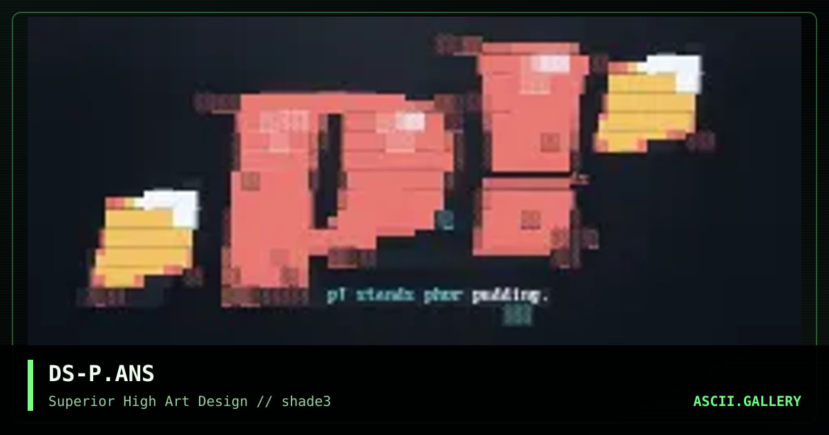 pudding, by dfuse, 1996
