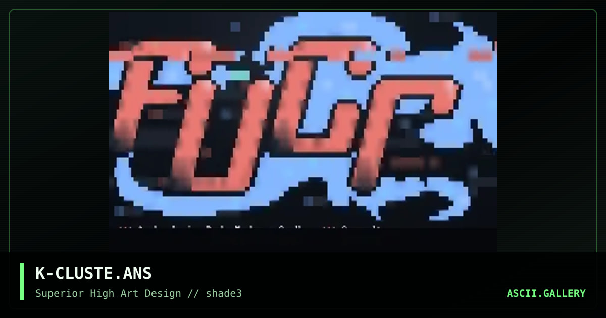 ansi cluster, by kelthar, 1996