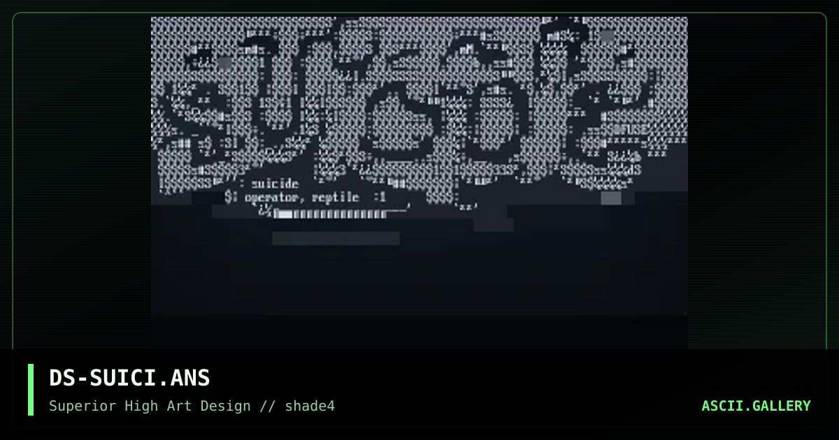 suicide, by dfuse, 1997