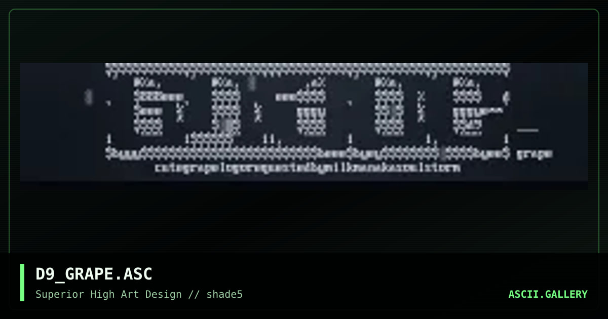 grape, by delta 9, 1997