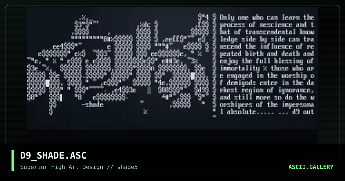 shade, by delta 9, 1997