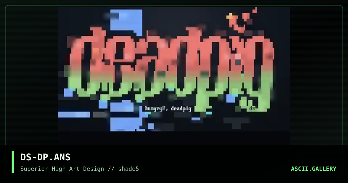 D3ad p1g!!!!!!!@, by dfuse, 1997