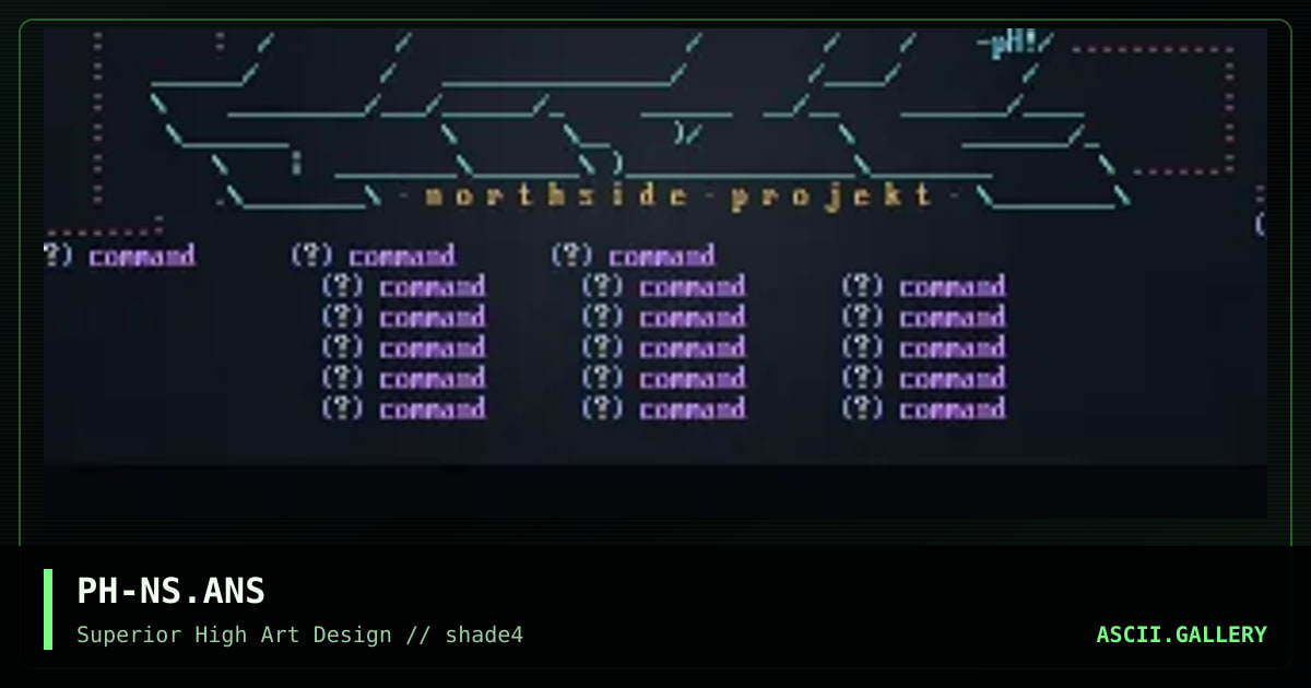 northside main menu, by phlare, 1997
