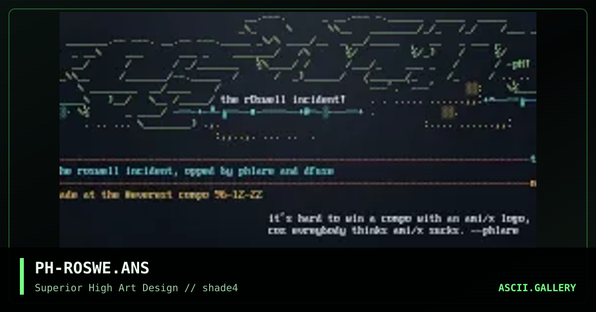 the roswell incident, by phlare, 1997