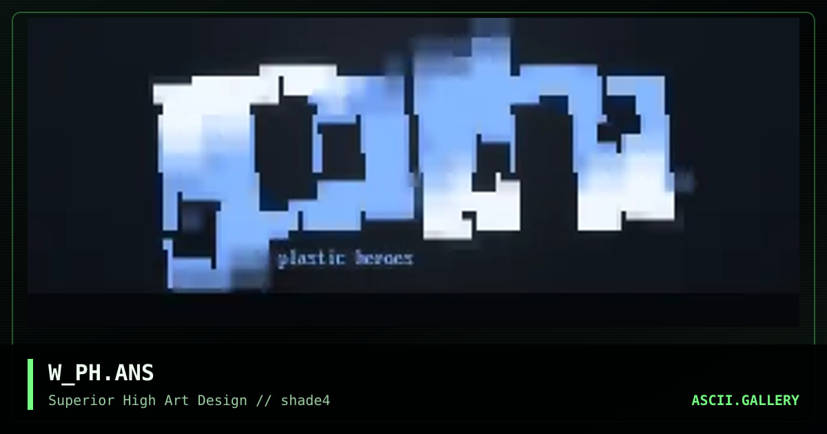 plastic heroes, by whack, 1997