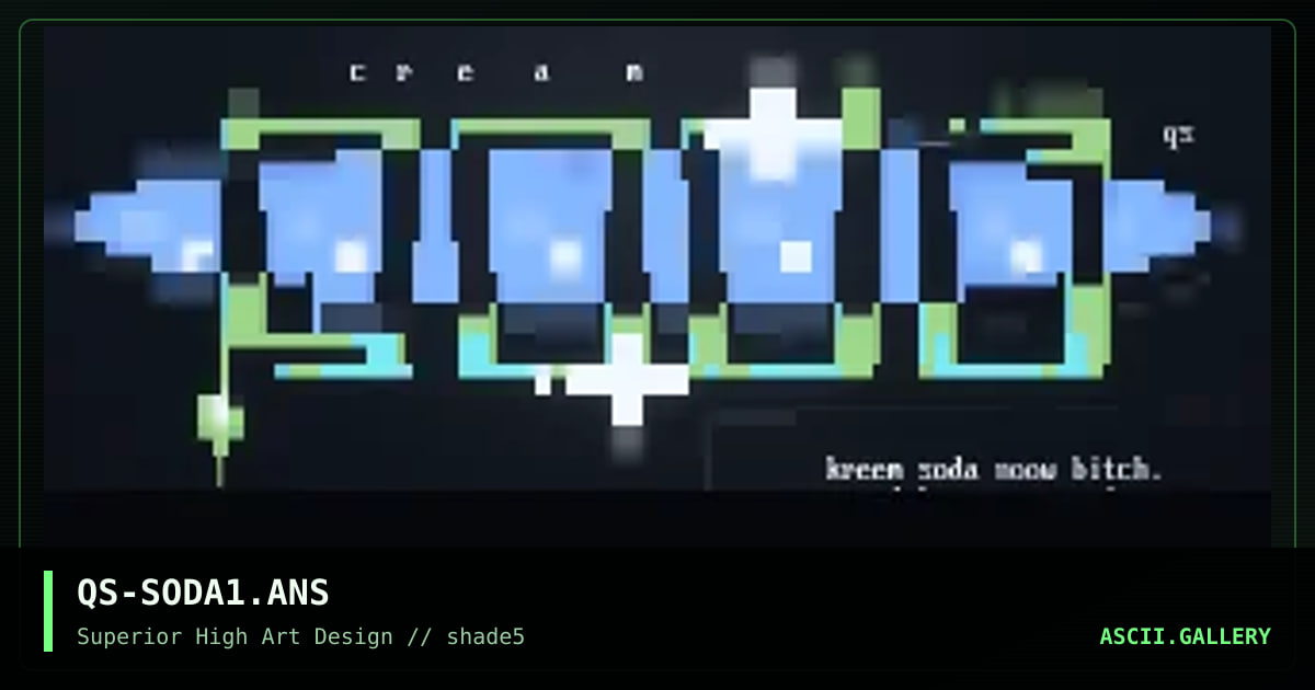 cream soda., by quasar, 1997