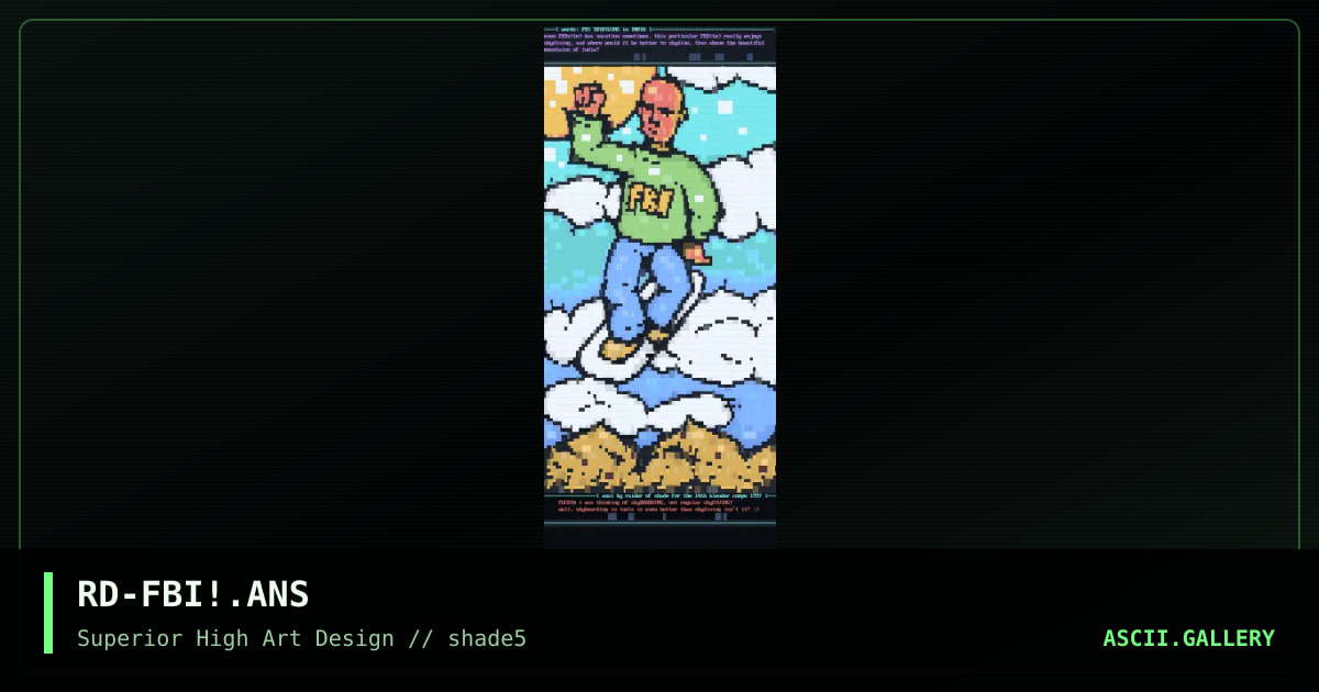 FBI skydiving in India, by raider, 1997