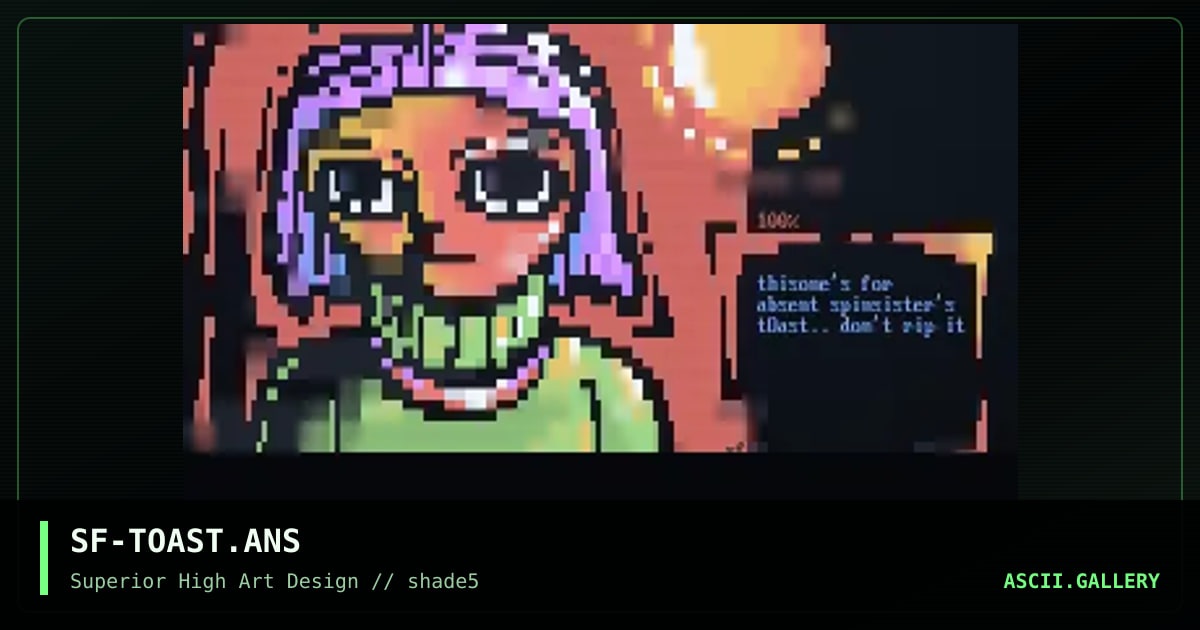 tOast, by shaft, 1997