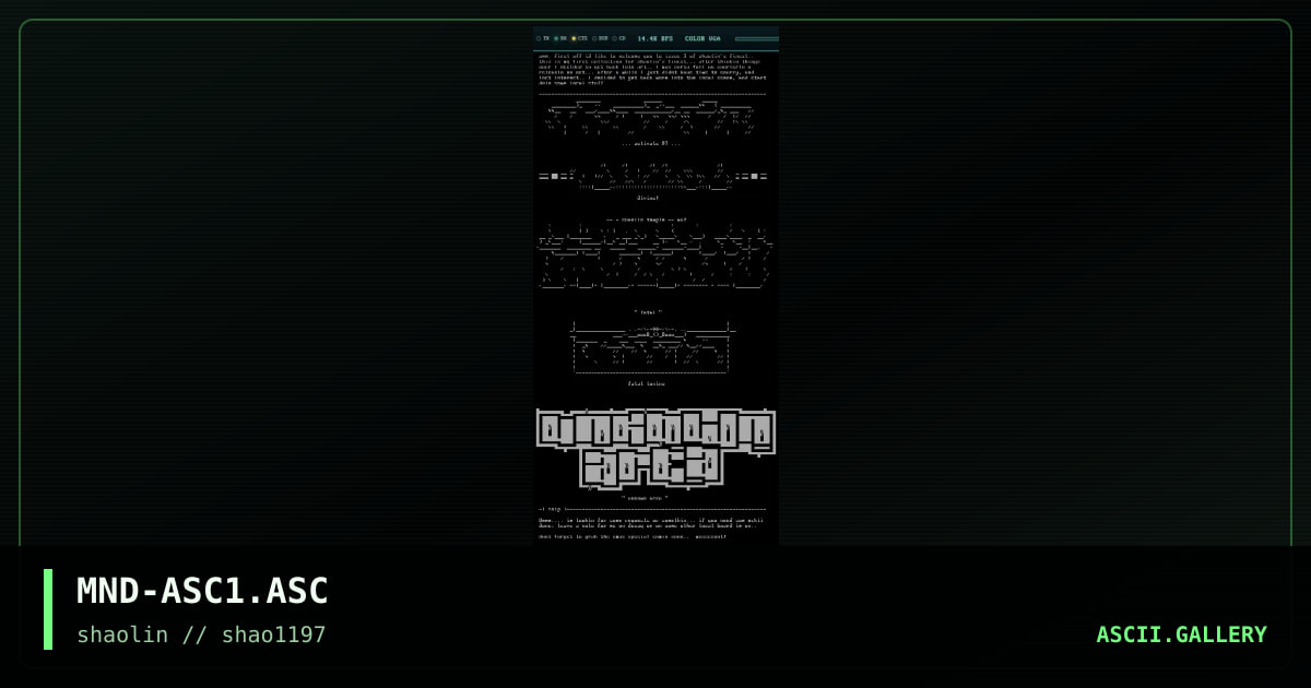Ascii Collection 11/97, by moon dogg, 1997
