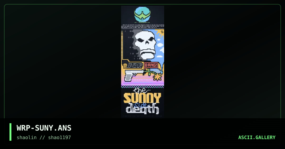 Sunny side of death, by warp, 1997
