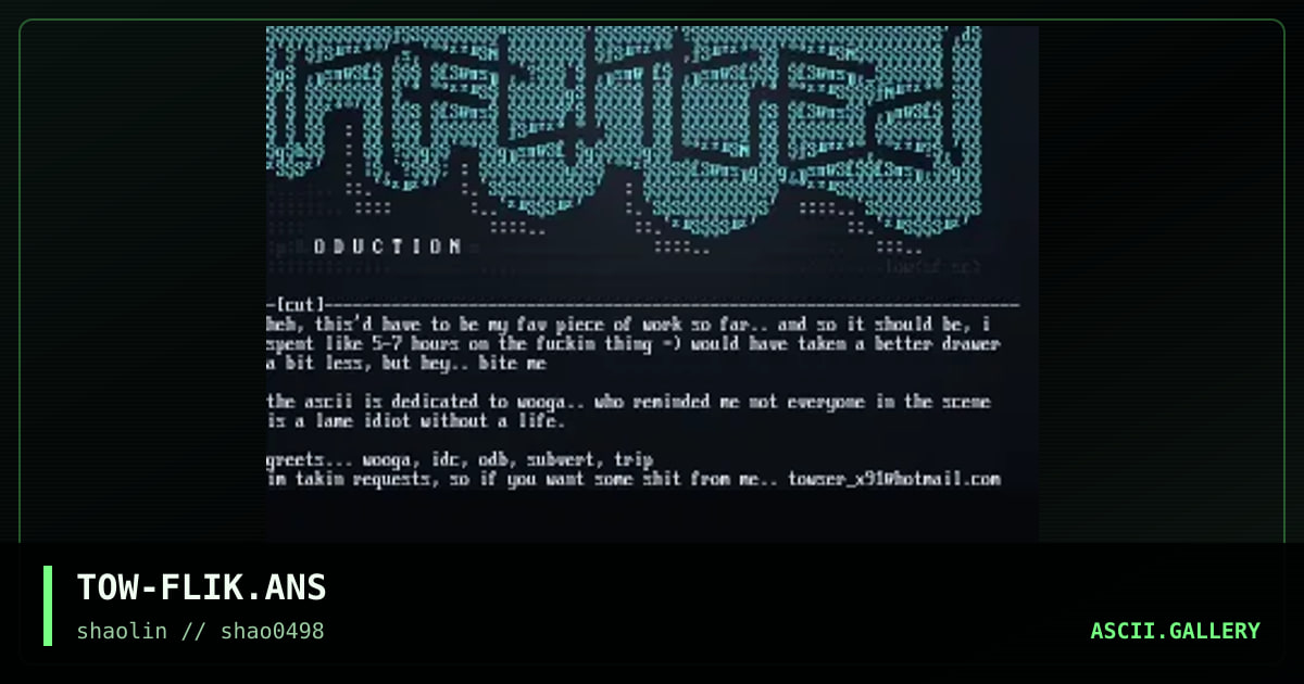 Inflikted Productions  [and more..], by towser, 1998