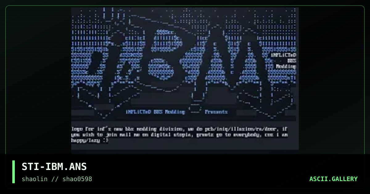 IBM, by stimpy, 1998
