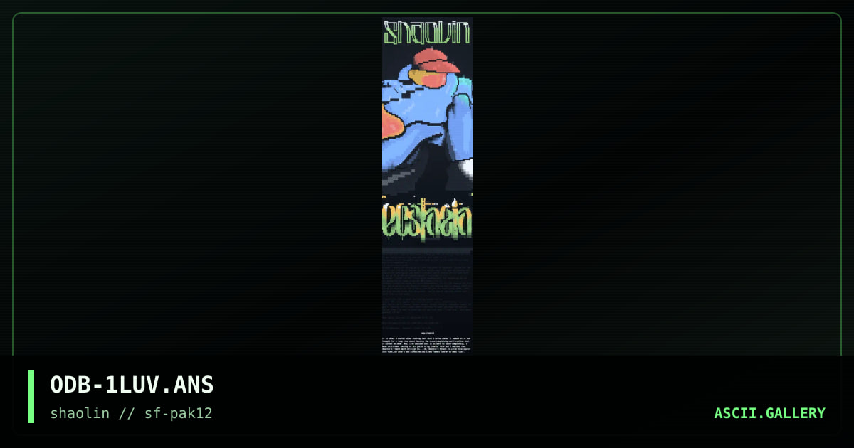 Ecstazia, by ol dirty bastard 2, 1998