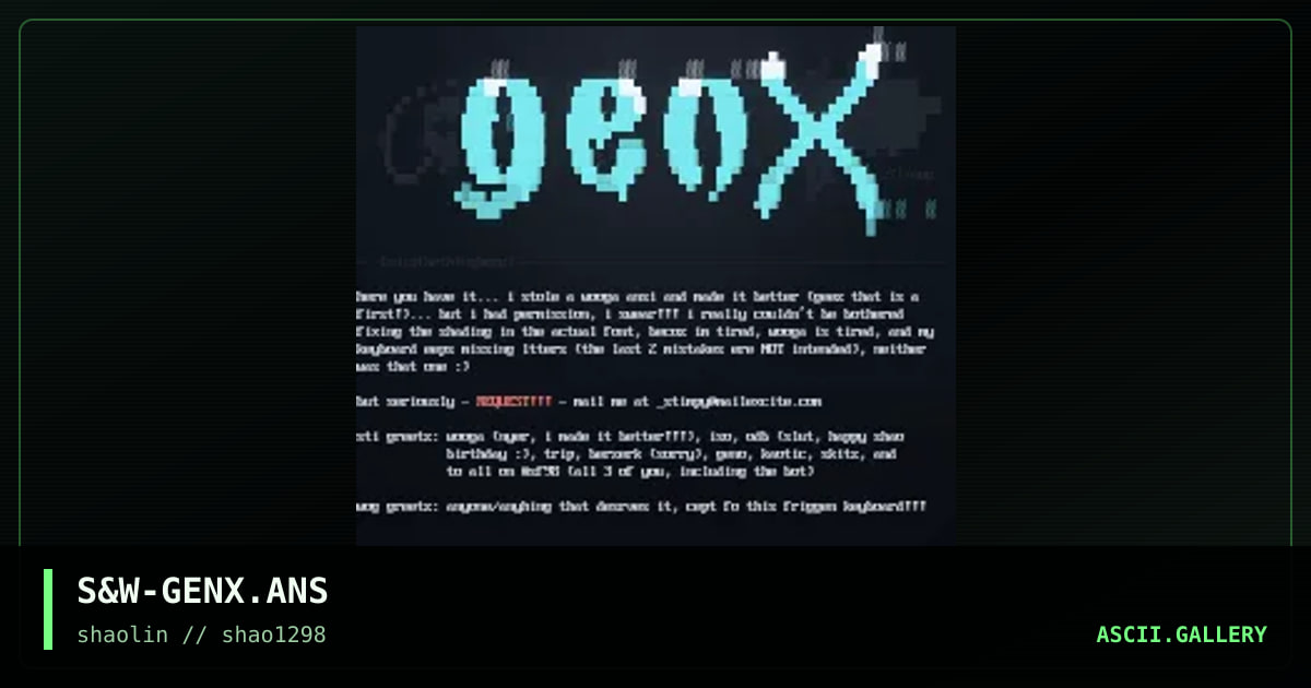 genx logo: version 2, by untagged, 1998