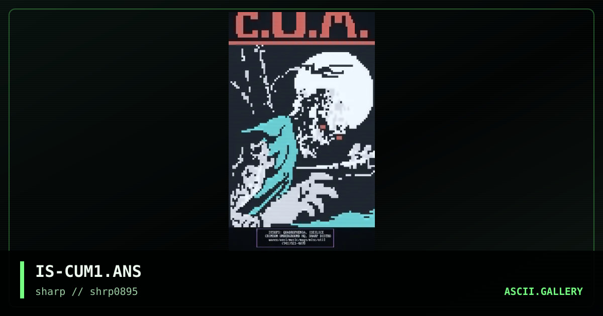 IS-CUM1.ANS, by iseilice, 1995