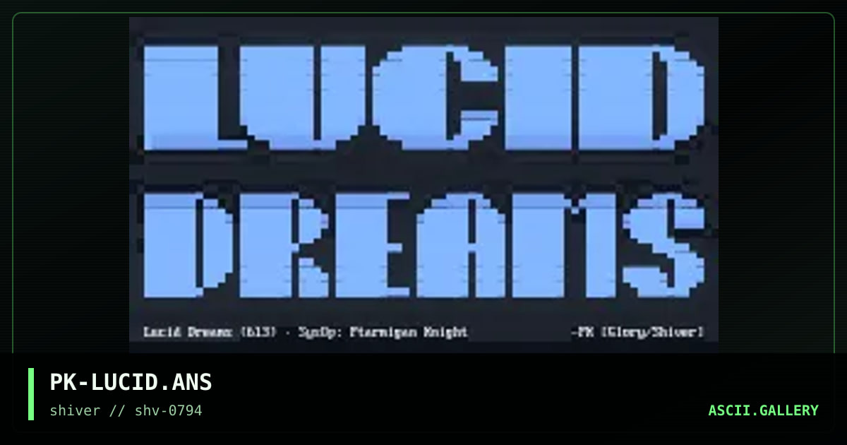 PK-LUCID.ANS, by ptarmigan knight, 1994