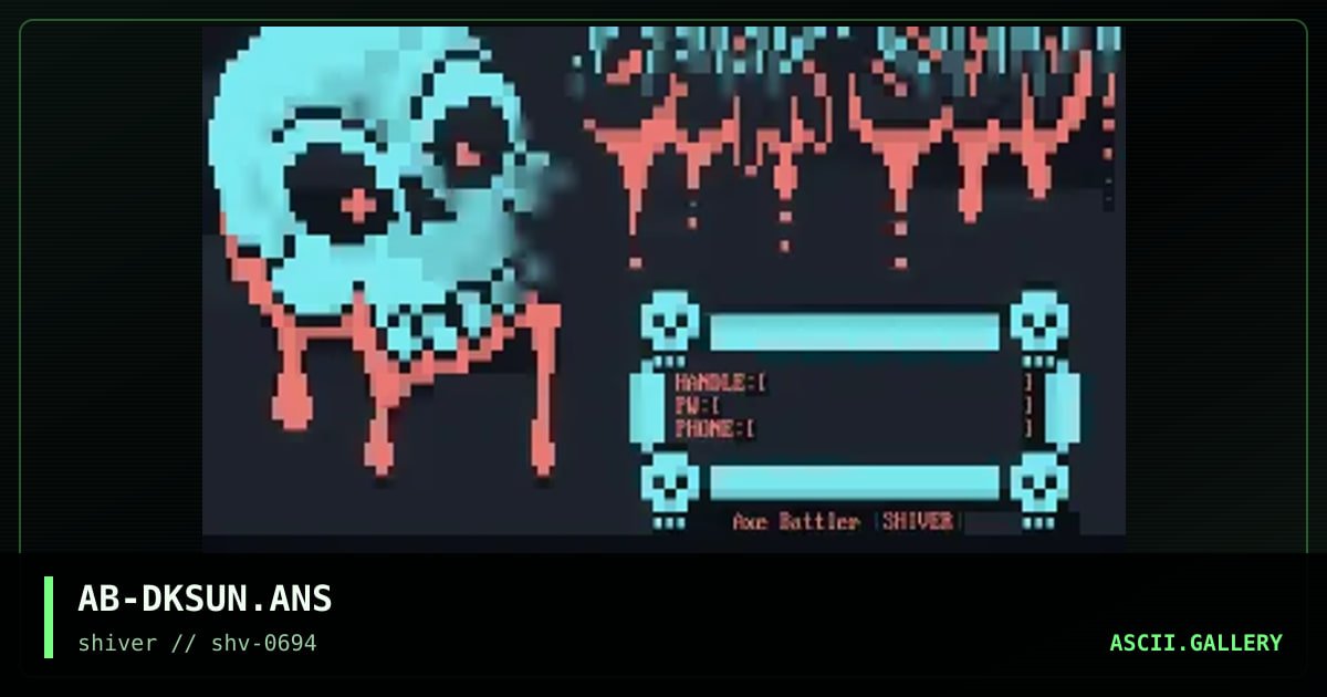 AB-DKSUN.ANS, by axe battler, 1994