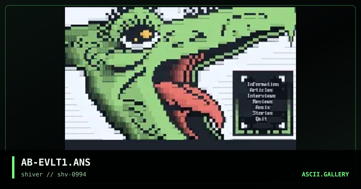 Evolution Interface #1, by axe battler, 1994