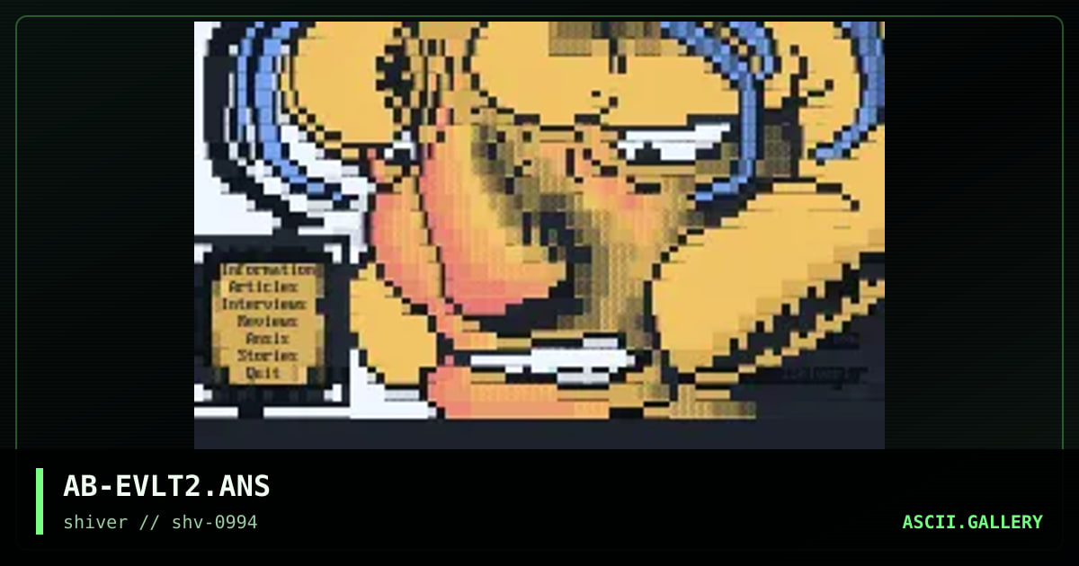 Evolution Interface #2, by axe battler, 1994