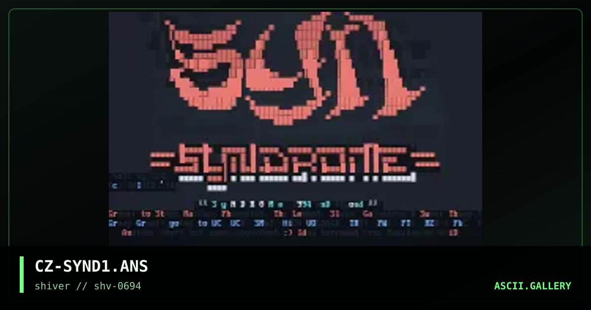 CZ-SYND1.ANS, by ciez, 1994