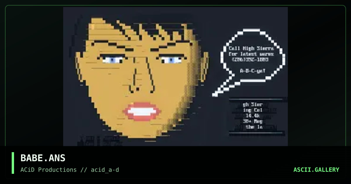 BABE.ANS, by magius, 1990