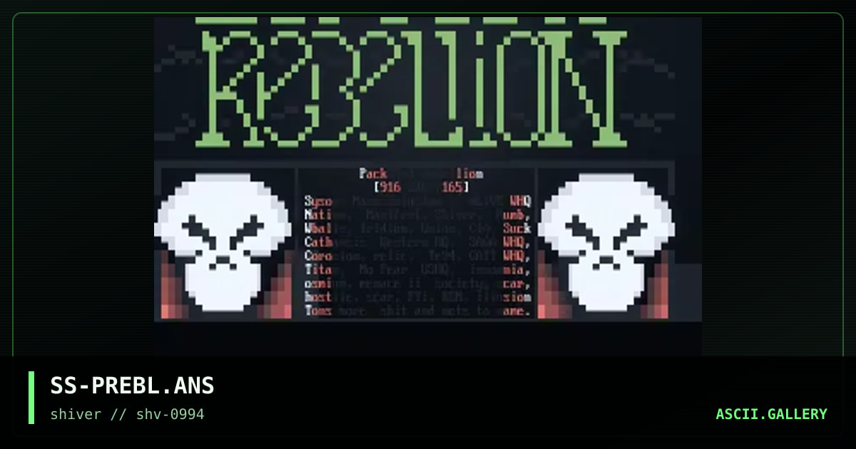 Packaged Rebellion, by son of sam, 1994