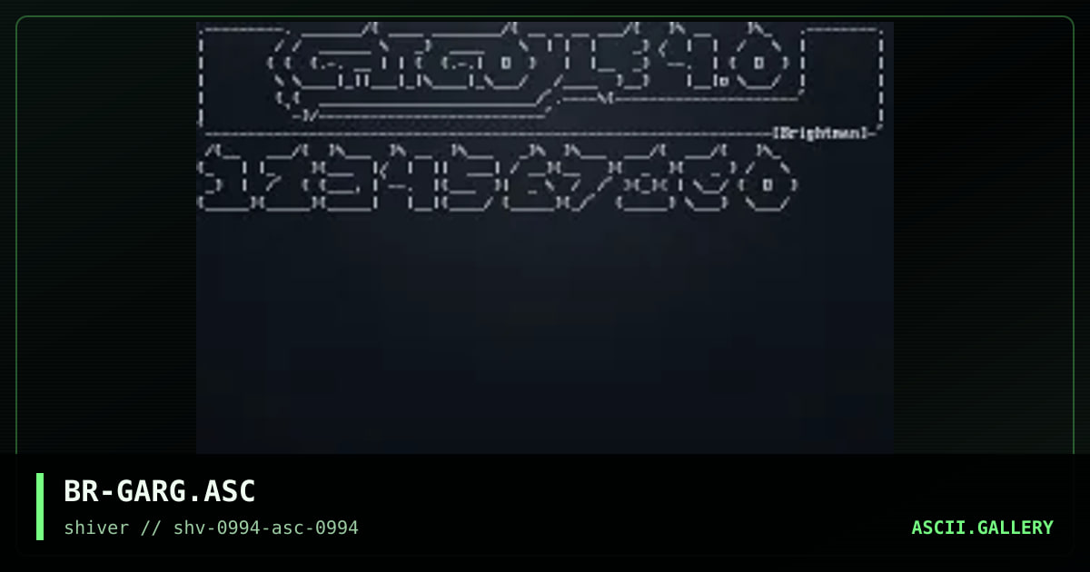 Gargoyle 4.O, by brightman, 1994