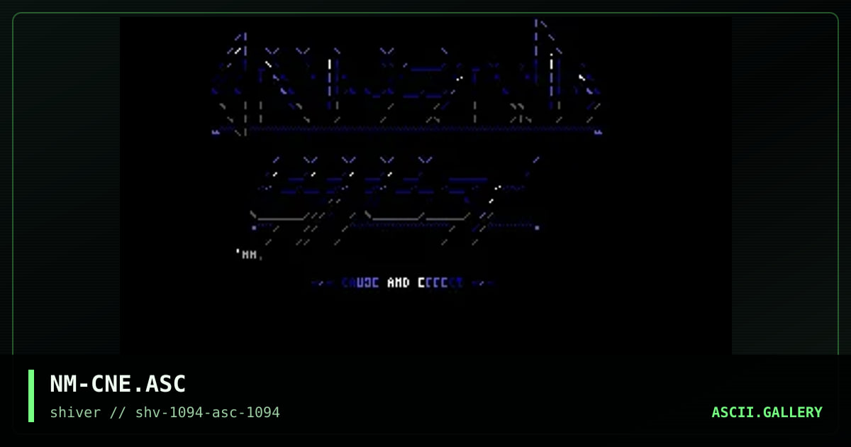 Cause And Effect, by necromancer, 1994