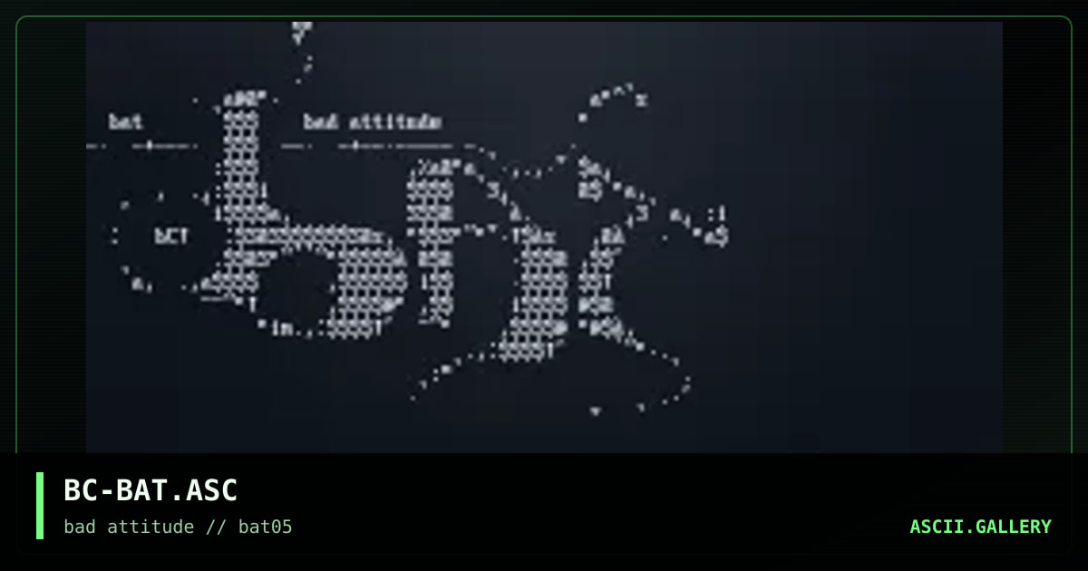 baT%badattitude%asceelogo, by beeyach, 1997