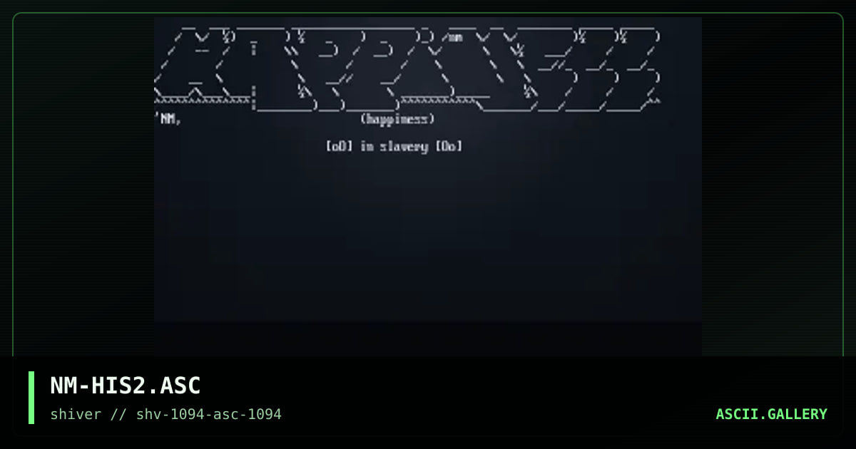Happiness In Slavery #2, by necromancer, 1994
