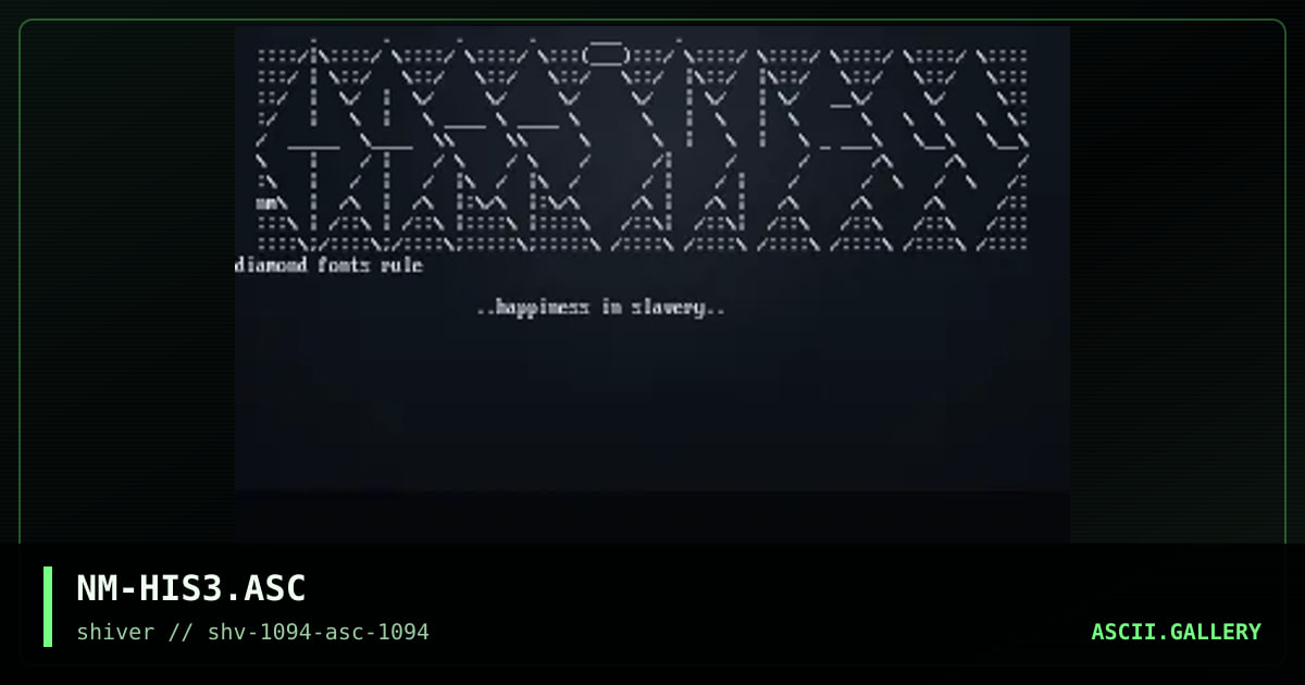Happiness In Slavery #3, by necromancer, 1994