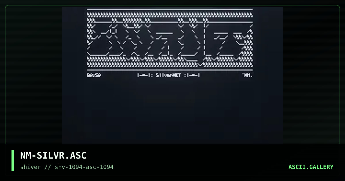 Silver Network #1, by necromancer, 1994