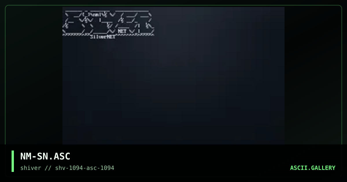 Silver Network #2, by necromancer, 1994