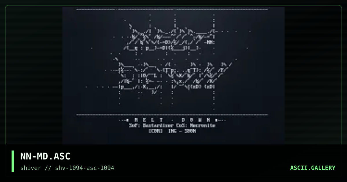Melt Down, by necronite, 1994