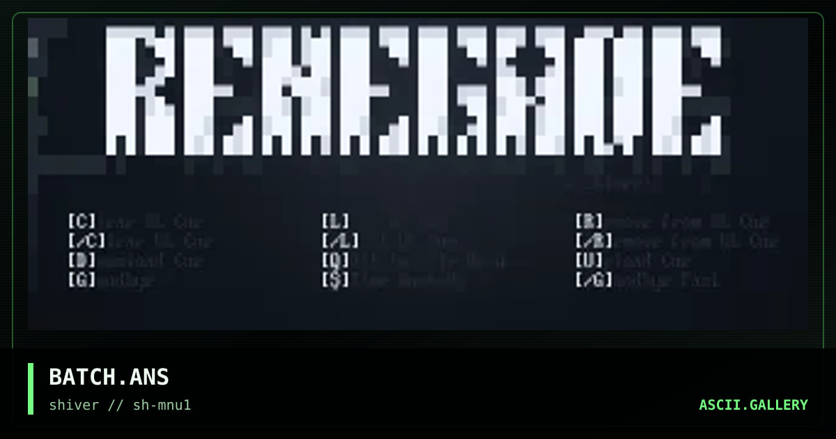 BATCH.ANS, by shattershot, 1994