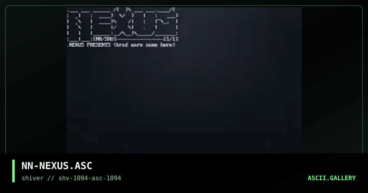 Nexus, by necronite, 1994