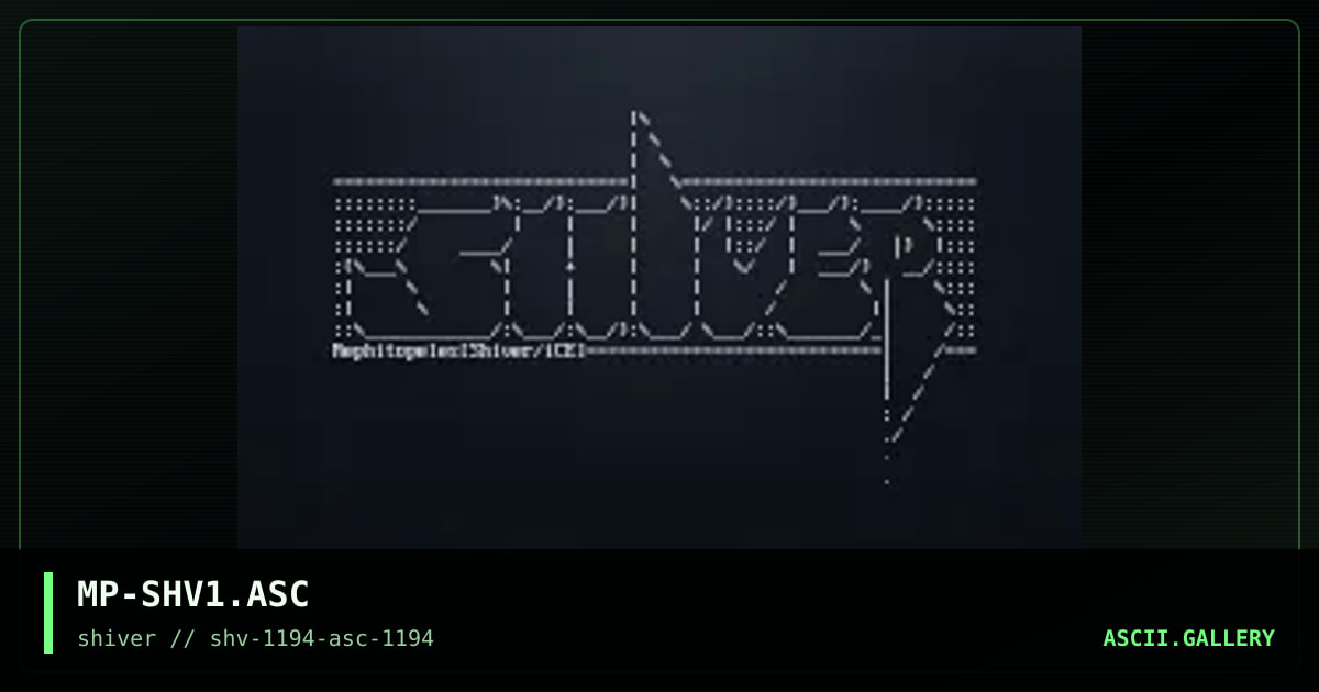 Shiver, by mephitopeles, 1994