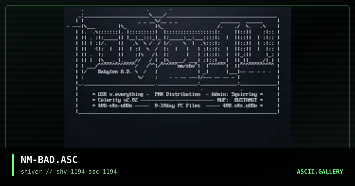 Babylon A.D., by necromancer, 1994