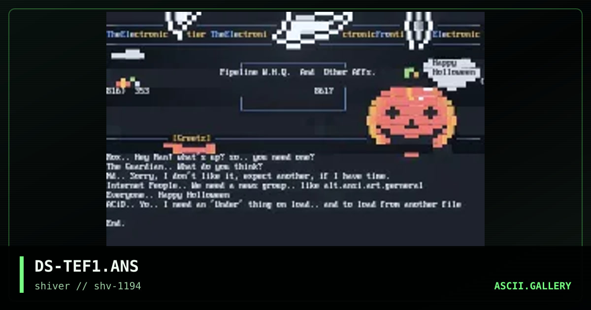 The Electronic Frontier, by darksword, 1994