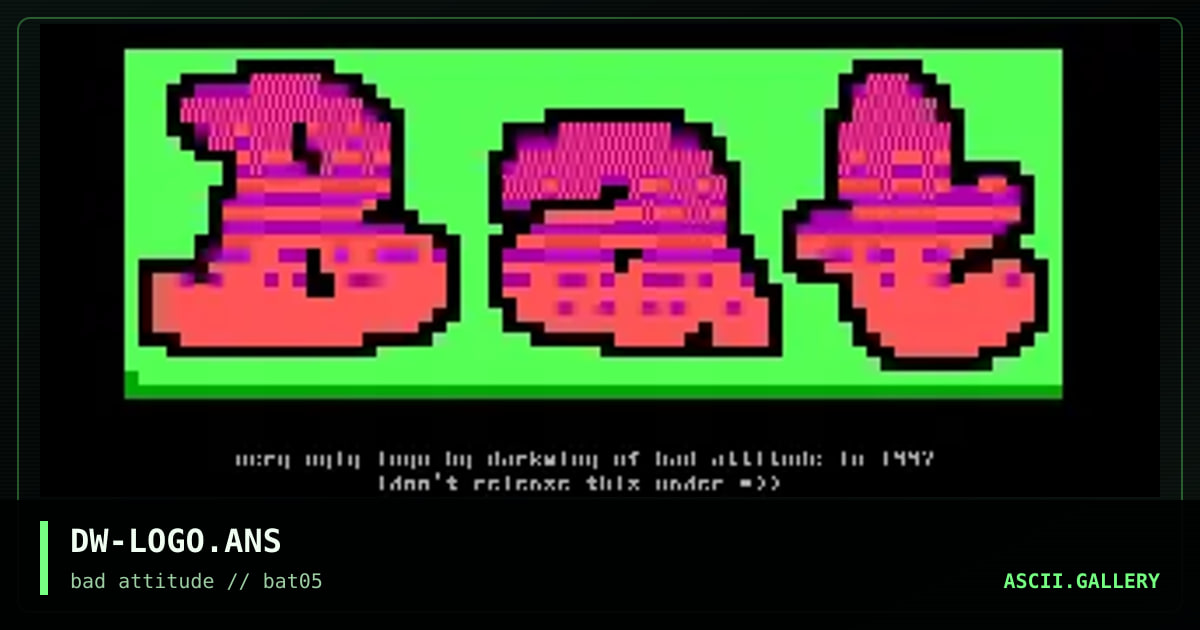 ugly logo, by darkwing, 1997
