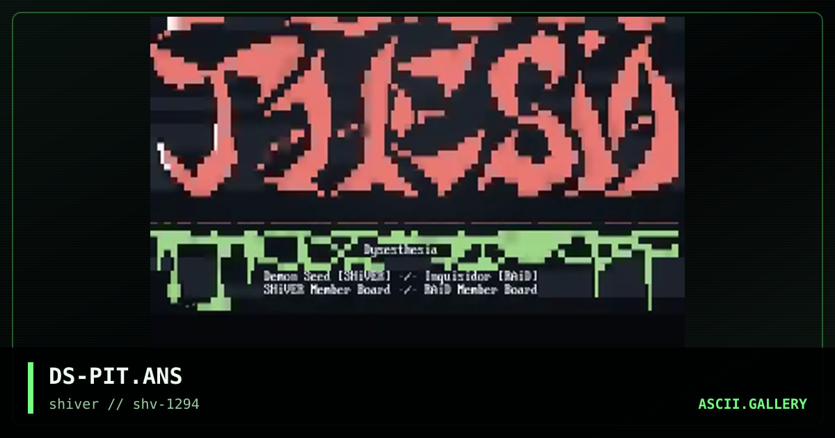 Dysesthesia, by demon seed, 1994