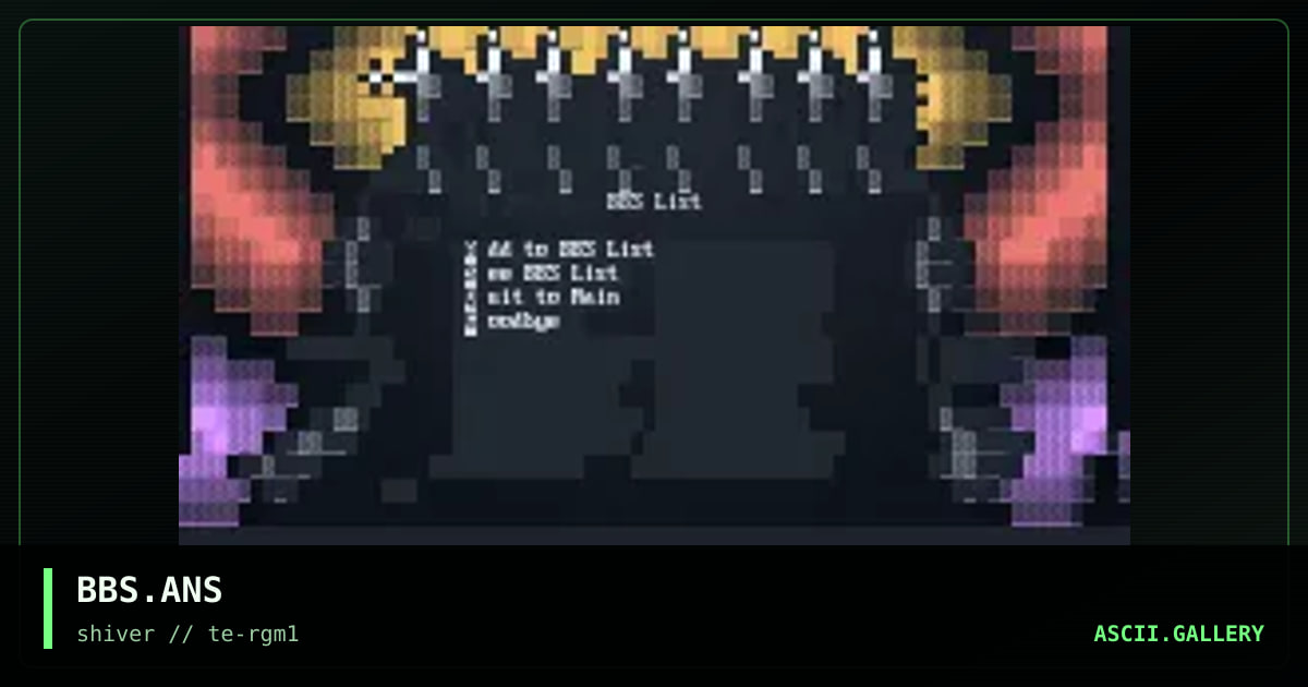 BBS.ANS, by tae, 1994
