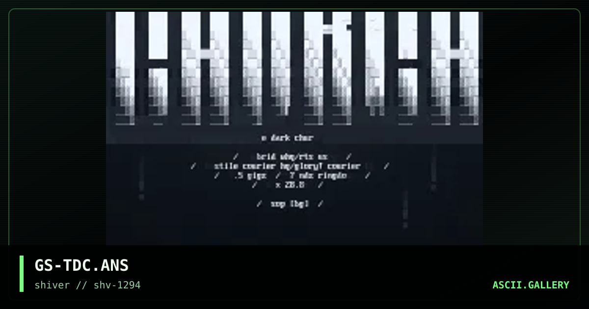 The Dark Church, by genma, 1994