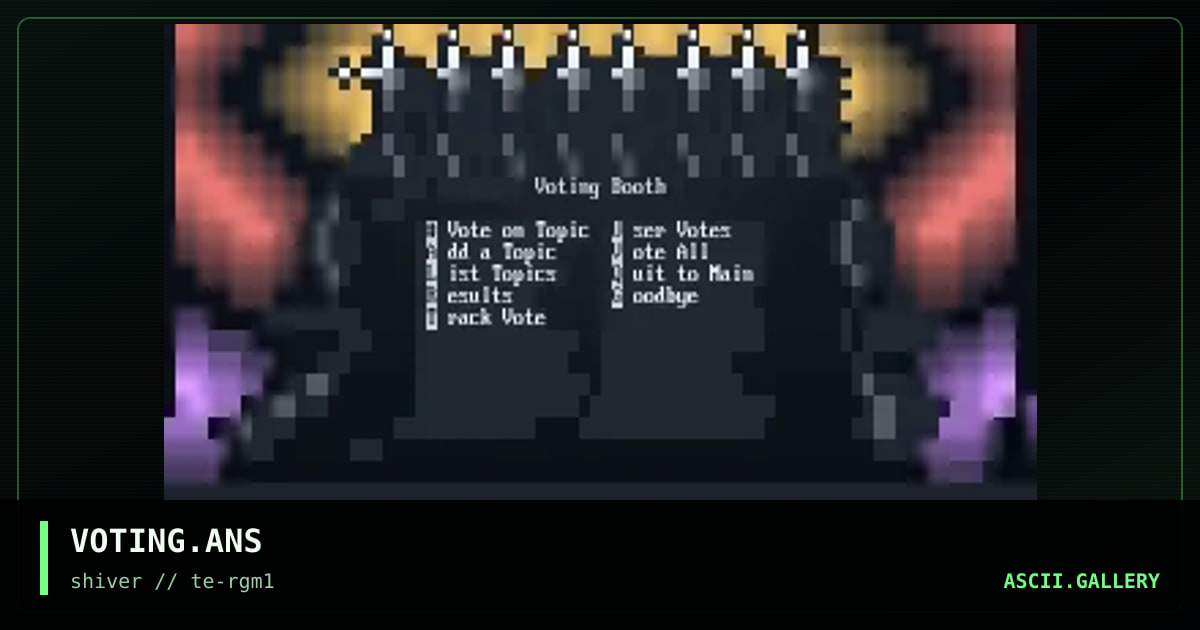VOTING.ANS, by tae, 1994