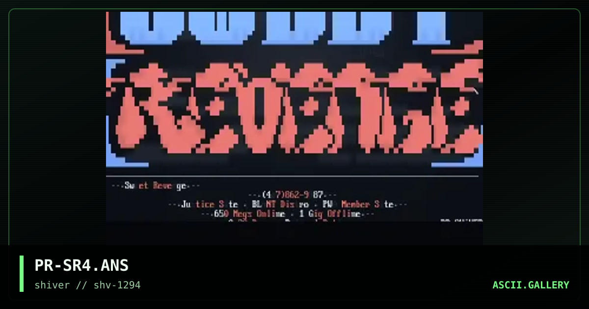 Sweet Revenge, by prototipe, 1994