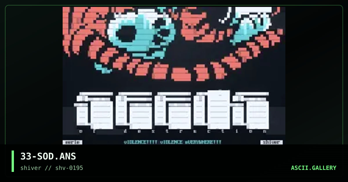 Seeds of Destruction, by eerie, 1995