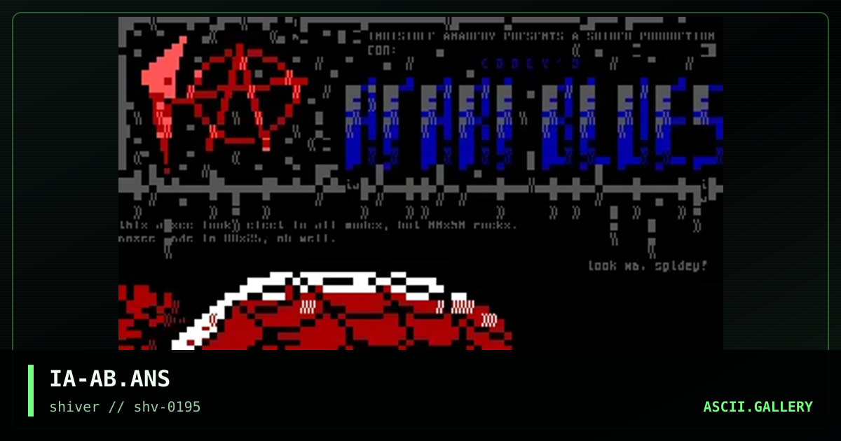 Atari Blues, by invisible anarchy, 1995