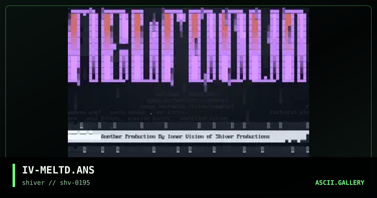 Meltdown, by inner vision, 1995