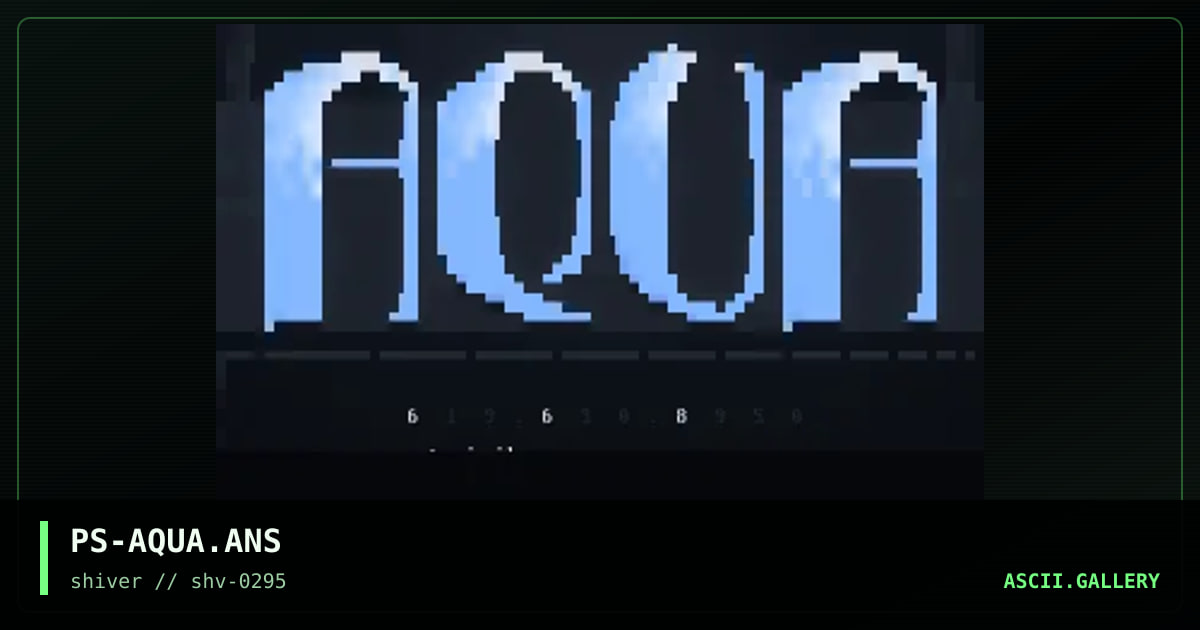 Aqua, by psionide, 1995